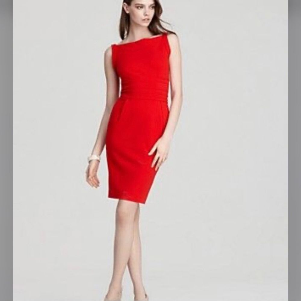 Diane Von Furstenberg Kimmie  Midi Dress in Cherry Red 🍒